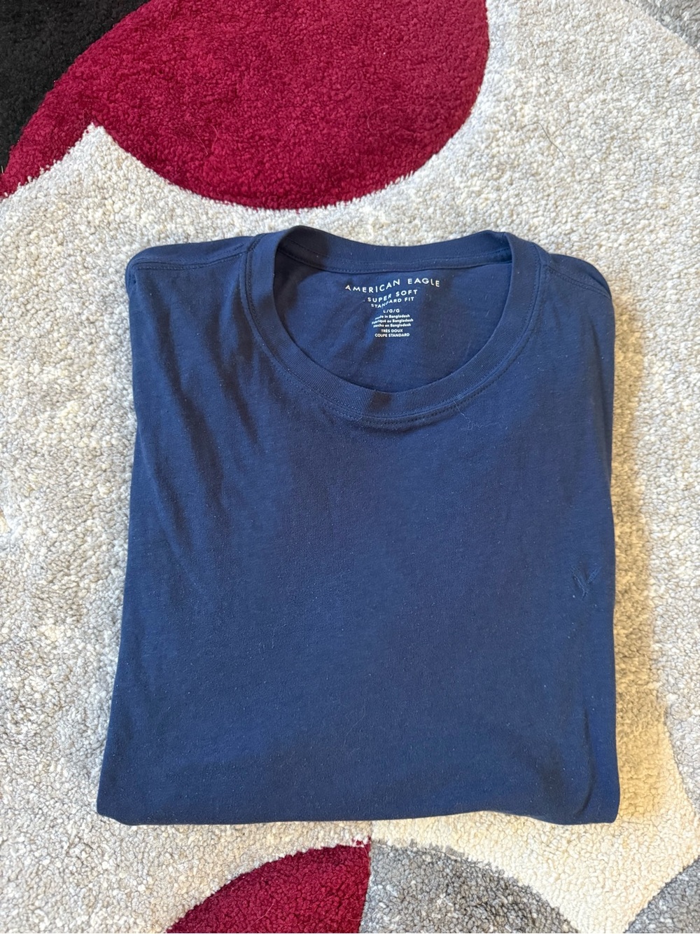 American Eagle Outfitters Navy Crewneck Tee